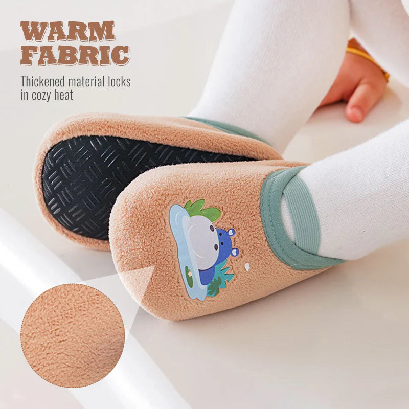 【👶 Bezpečné a teplé, najlepšia voľba pre mamičky】Hrubé a protišmykové podlahové ponožky pre bábätká
