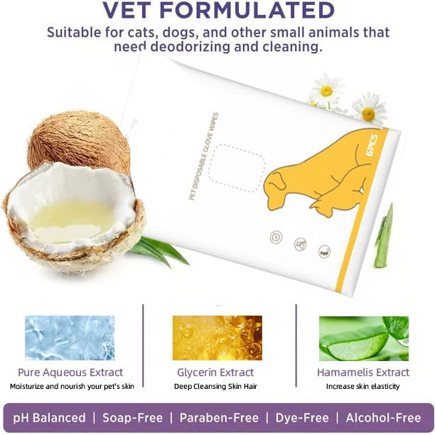 【🎁 Čím viac nakúpite, tým viac zliav získate】Dezodoračné rukavice a obrúsky pre zvieratá