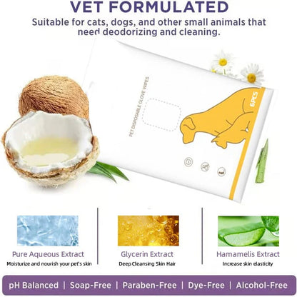 【🎁 Čím viac nakúpite, tým viac zliav získate】Dezodoračné rukavice a obrúsky pre zvieratá