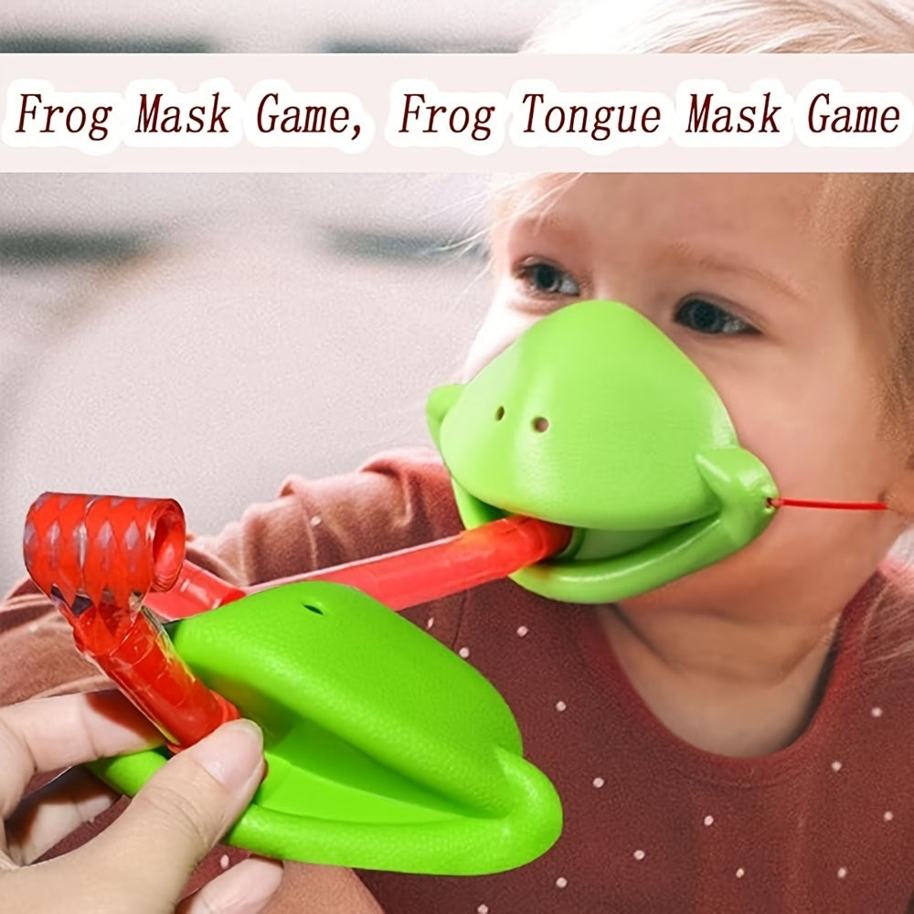 【🐸 Je to vzdelávacie a zábavné a dokáže to aj zmierniť stres!】Frog mouth sticking out tongue desktop children's toy