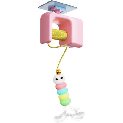 【🐱 Umožnite mačkám lepší pohyb】Stropná podstielka pre mačky AutoBounce USB-C