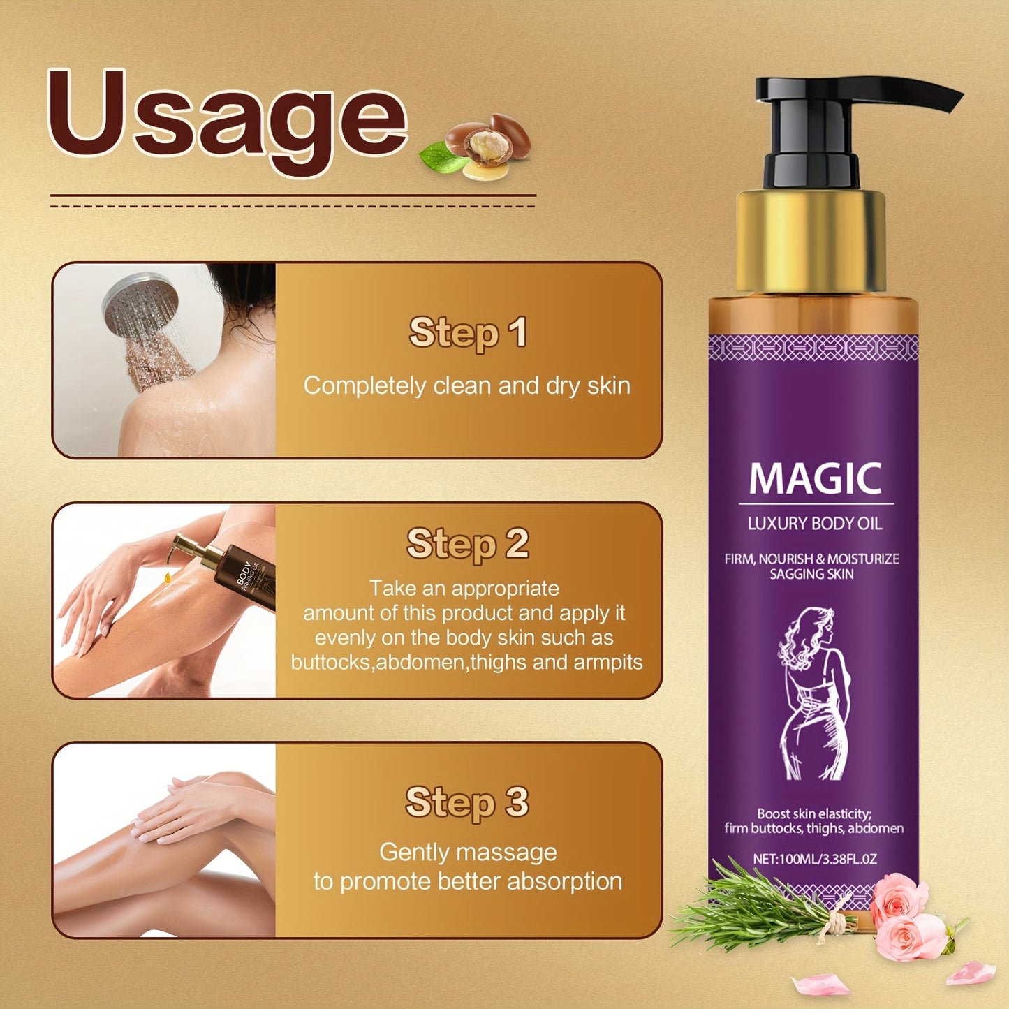 【🎁Druhý kus zadarmo】Moisturizing skin and relieving dryness with magical body care oil