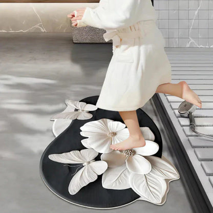 【🥰Krásne a praktické】3D realistický vzor protišmyková absorpčná rohož