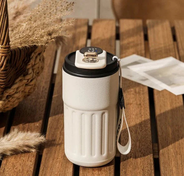 【🌡️ ☕ Vychutnajte si kávu s ľahkosťou pri ideálnej teplote!】Hrnček na kávu s ukazovateľom teploty