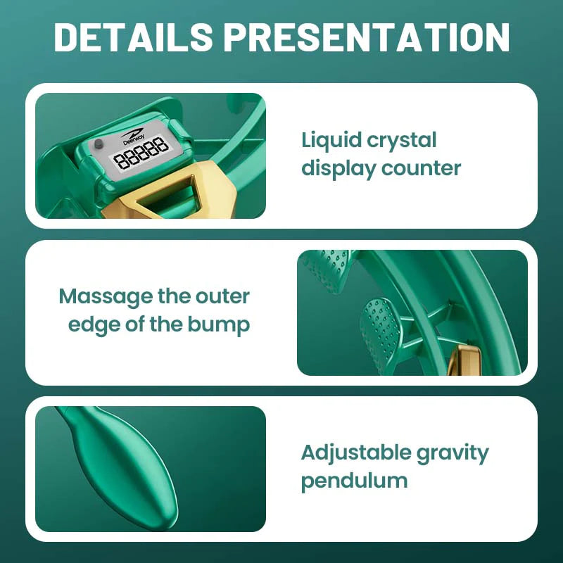 【🥰Ideálna voľba pre domáce fitness!】Inteligentný nastaviteľný masážny prístroj Hula Hoop