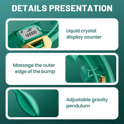 【🥰Ideálna voľba pre domáce fitness!】Inteligentný nastaviteľný masážny prístroj Hula Hoop