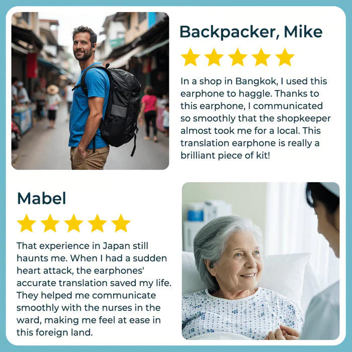 【🔋 Malý a prenosný, rýchly a presný preklad 75 jazykov v reálnom čase】Bezdrôtové slúchadlá OWS Bluetooth 5.4 s AI prekladom (vhodné pre iOS a Android)