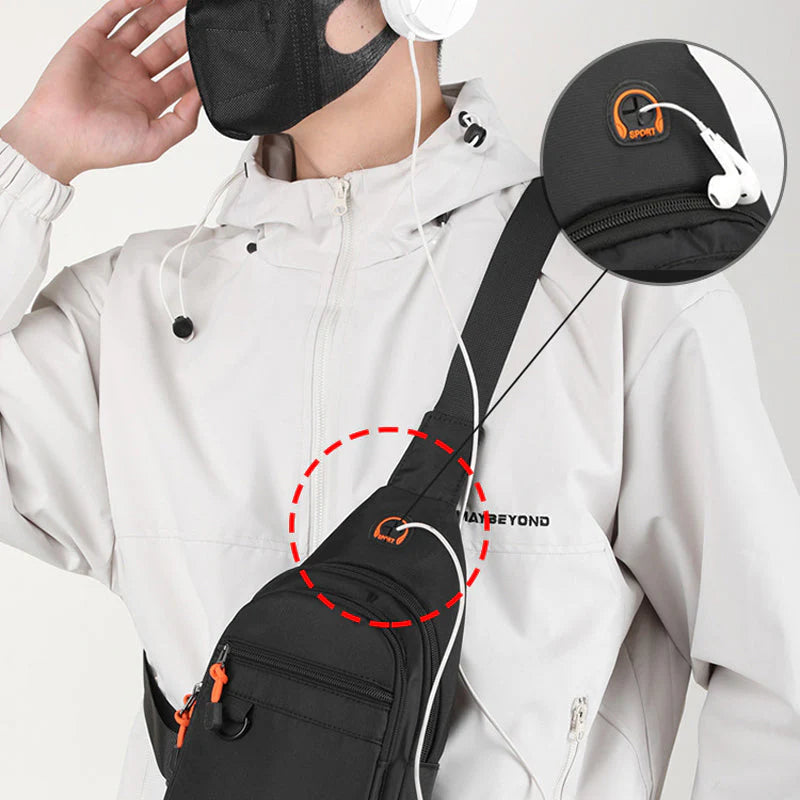 🎒🎒Pánska nepremokavá nylonová crossbody taška