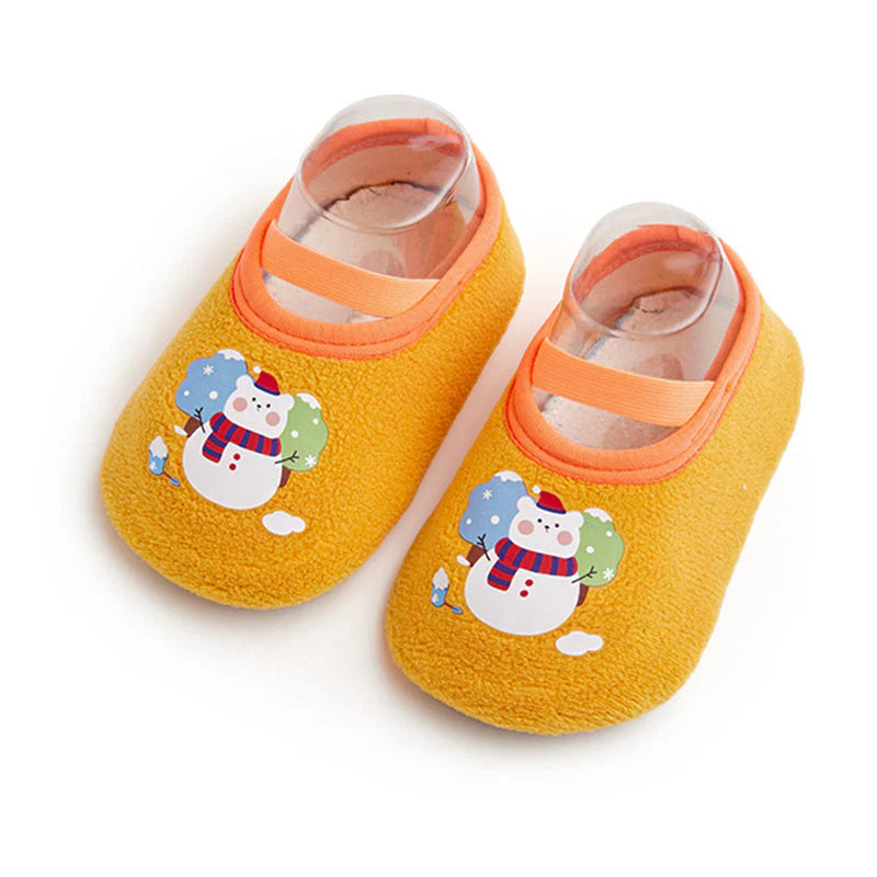 【👶 Bezpečné a teplé, najlepšia voľba pre mamičky】Hrubé a protišmykové podlahové ponožky pre bábätká