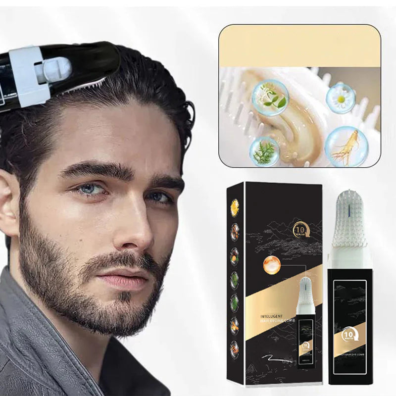 【🥰Pohodlné a rýchle】Prenosný bezpečný hrebeň na farbenie vlasov