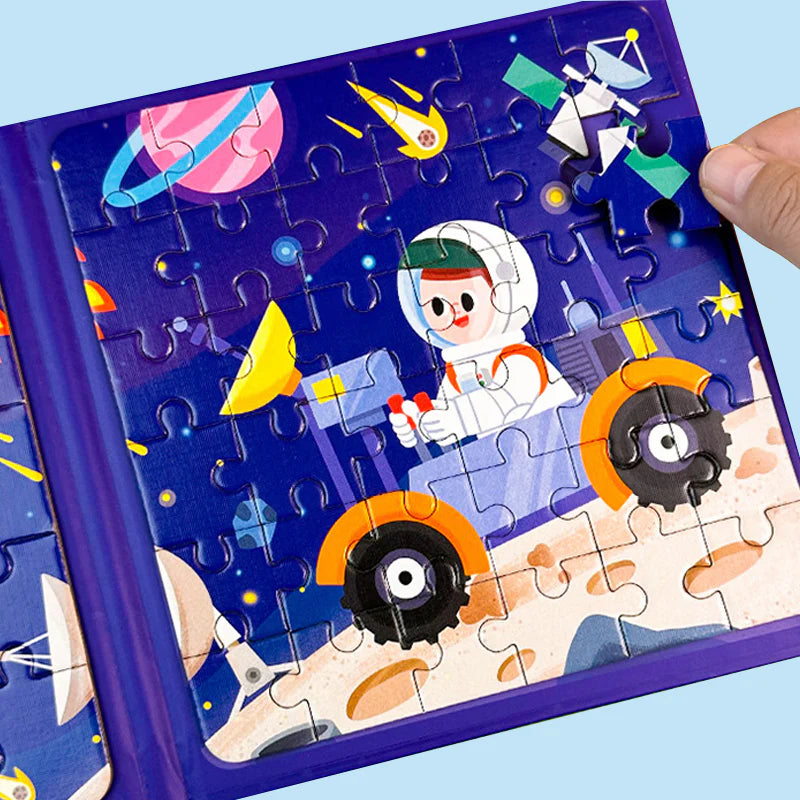 【🧩 Podporuje kognitívny vývoj a je zábavné!】Magnetické puzzle pre deti