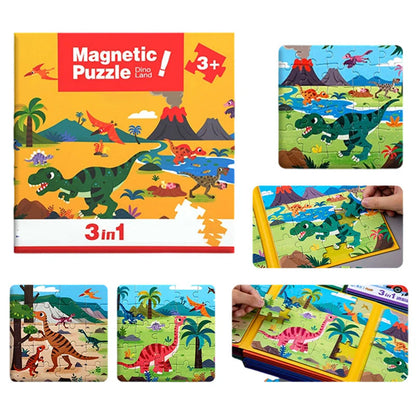 【🧩 Podporuje kognitívny vývoj a je zábavné!】Magnetické puzzle pre deti