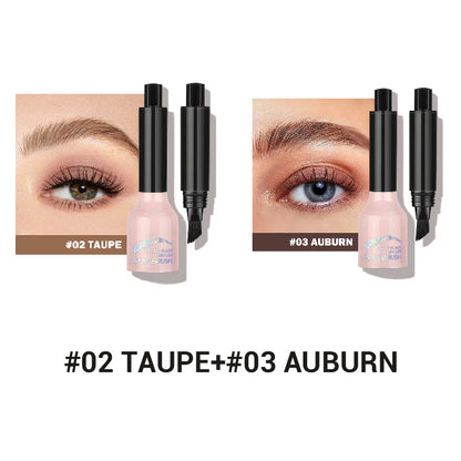【🎁Druhý kus zadarmo】Tekutá ceruzka na obočie so zahnutým štetcom a dipom