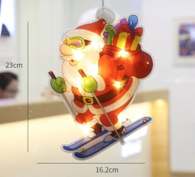 【🎄🎄Vytvorte slávnostnú atmosféru】Zaveste vianočné svetielka na okná