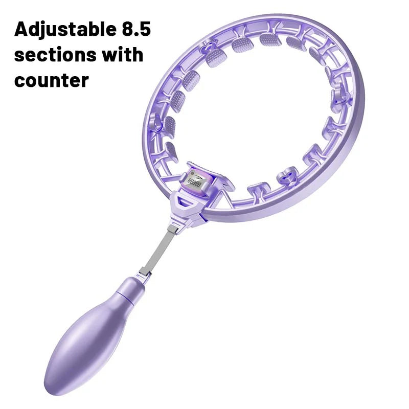 【🥰Ideálna voľba pre domáce fitness!】Inteligentný nastaviteľný masážny prístroj Hula Hoop