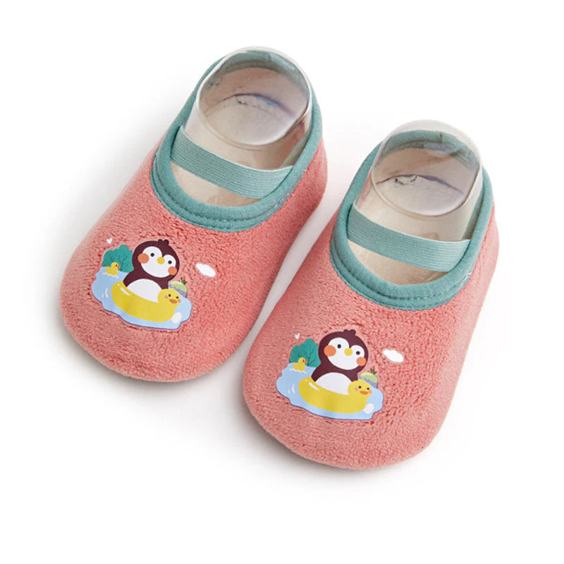 【👶 Bezpečné a teplé, najlepšia voľba pre mamičky】Hrubé a protišmykové podlahové ponožky pre bábätká