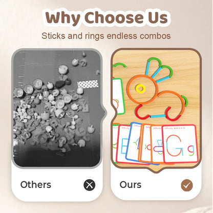 【🧩 Stimulujte predstavivosť a zručnosti v riešení problémov!】Kreatívne vzdelávacie bloky pre najmenších