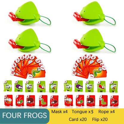 【🐸 Je to vzdelávacie a zábavné a dokáže to aj zmierniť stres!】Frog mouth sticking out tongue desktop children's toy