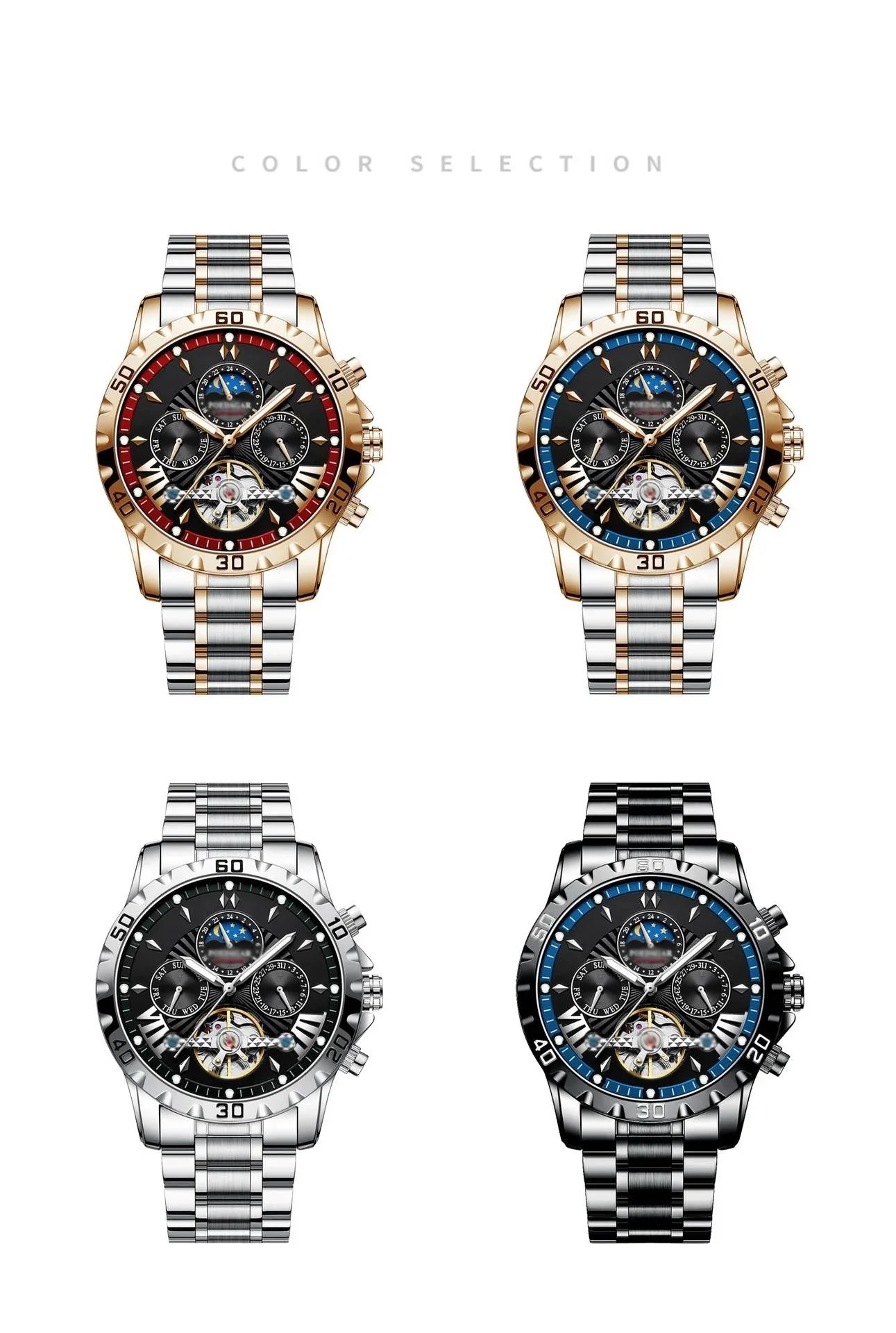 【⏰50% zľava po obmedzenú dobu】⌚Úplne nové švajčiarske vodotesné automatické mechanické hodinky