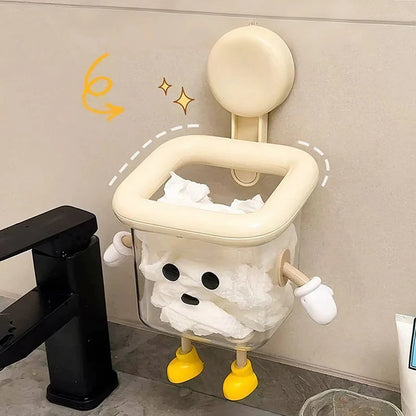 Úložný box s prísavkou do kúpeľne