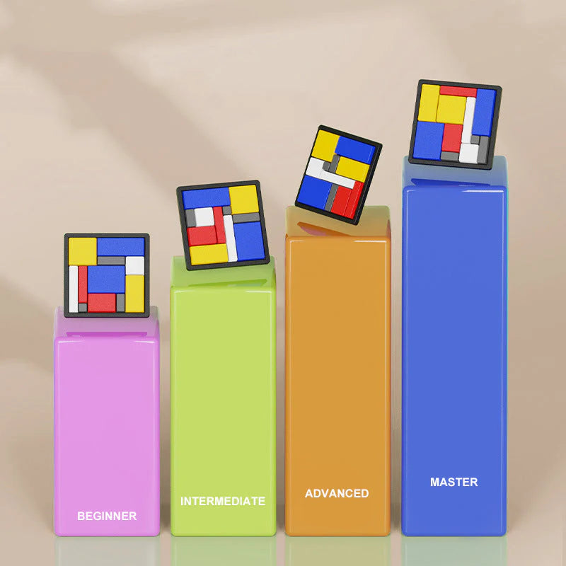 Kreatívna logická hra s geometrickými blokmi