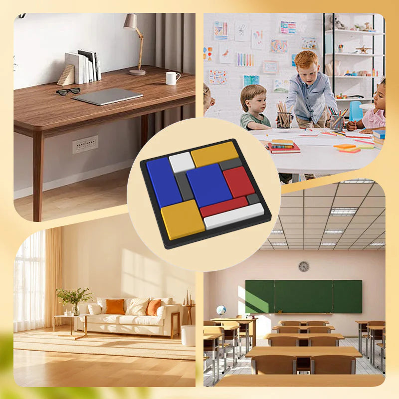 Kreatívna logická hra s geometrickými blokmi