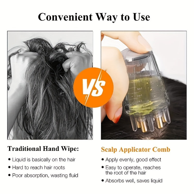 【🎁 Čím viac nakúpite, tým viac zliav získate】Aplikácia tekutiny na rast vlasov pokožkou hlavy pomocou masáže valčekom
