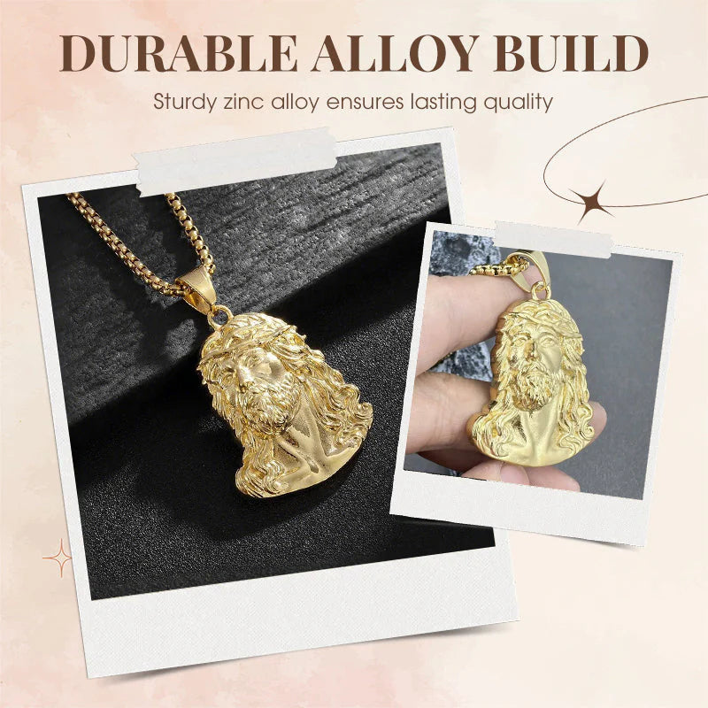 【🎁 Perfektný darček!】Náhrdelník s príveskom zobrazujúcim obraz Ježiša