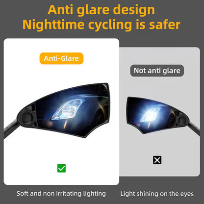 360° nastaviteľné zrkadlo na riadidlá bicykla