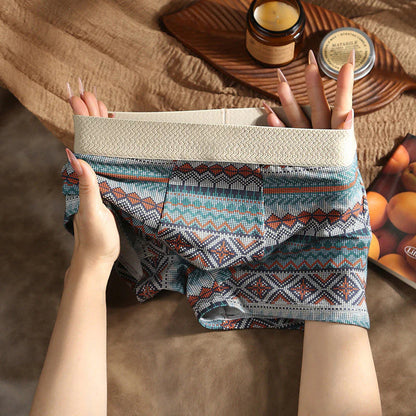 【🔥Kúp 1 získaj 2 zadarmo🔥】Pánske priedušné boxerky s geometrickým vzorom