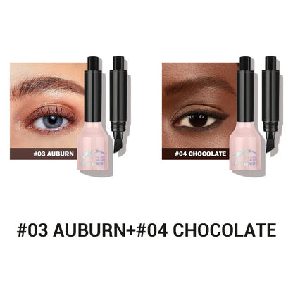 【🎁Druhý kus zadarmo】Tekutá ceruzka na obočie so zahnutým štetcom a dipom
