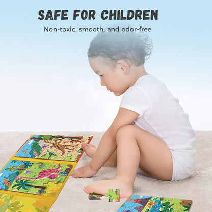 【🧩 Podporuje kognitívny vývoj a je zábavné!】Magnetické puzzle pre deti