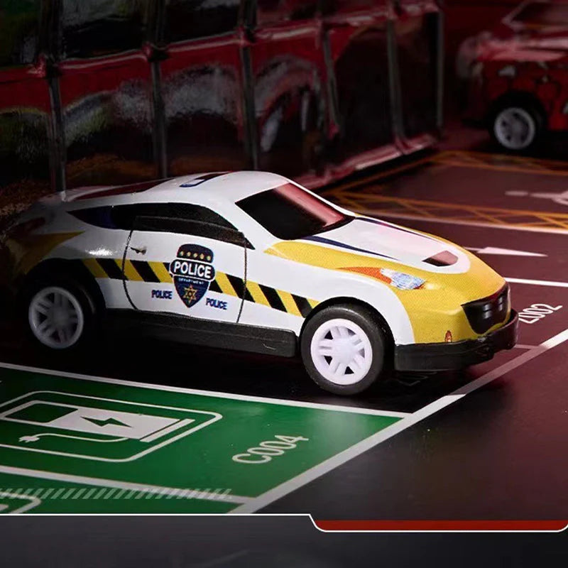 【⏰Časovo obmedzená ponuka za polovičnú cenu】Sada 48 mini autíčok s odťahovacou plošinou a vstavanou garážou