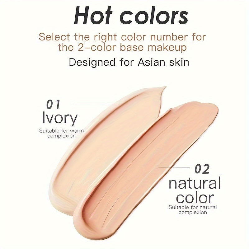 （🔥Kúp 1 získaj 1 zadarmo🔥）Dlhotrvajúci krycí a rozjasňujúci make-up