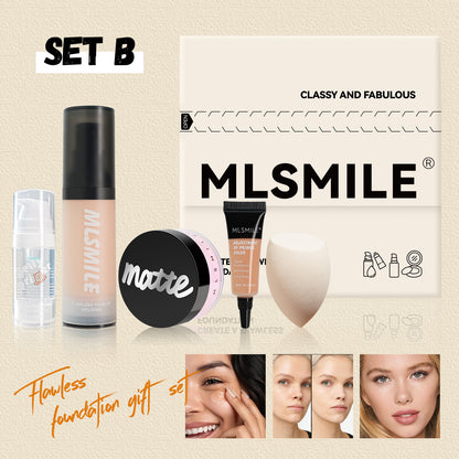 (🔥Kupite 1 dobite 1 gratis🔥)Matný púder na kontrolu mastnoty a hydratáciu. Korekčný podkladový make-up