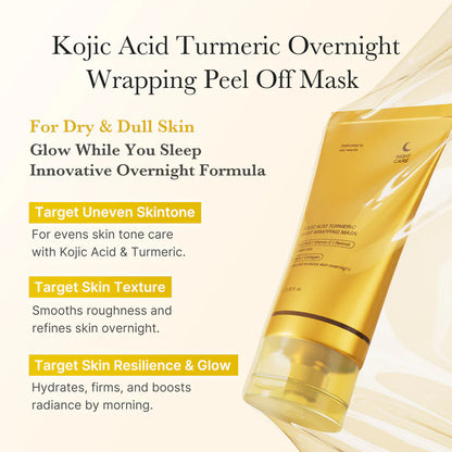 【🔥Kúp 1 získaj 1 zadarmo🔥】Pleťová maska s kyselinou kojovou, kurkumou, vitamínom C a niacínamidom