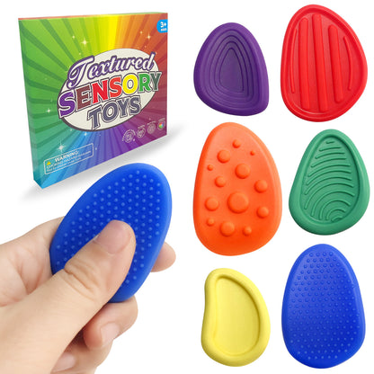 【🧘 Pomáha zmierniť stres, osviežuje myseľ a ľahko sa prenáša!】Detské senzorické kamene