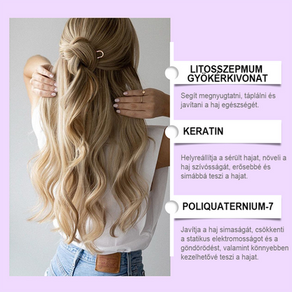 （🔥Kúp 1 získaj 1 zadarmo🔥）Fialová maska na blond vlasy – odstraňuje žlté tóny, obnovuje lesk a chráni farbu
