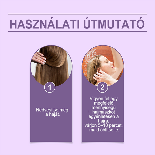 （🔥Kúp 1 získaj 1 zadarmo🔥）Fialová maska na blond vlasy – odstraňuje žlté tóny, obnovuje lesk a chráni farbu