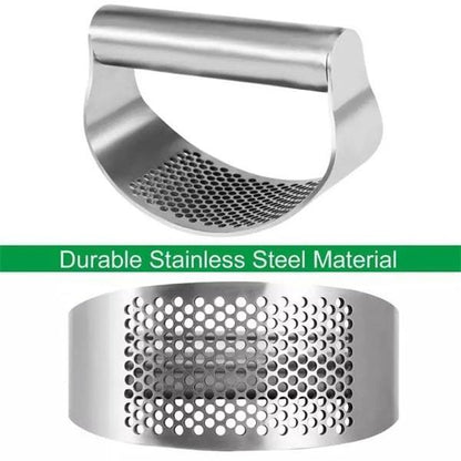 【🧄 Ľahko rozdrvte cesnak alebo zázvor】Lis na cesnak z nehrdzavejúcej ocele