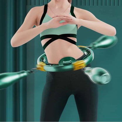 【🥰Ideálna voľba pre domáce fitness!】Inteligentný nastaviteľný masážny prístroj Hula Hoop