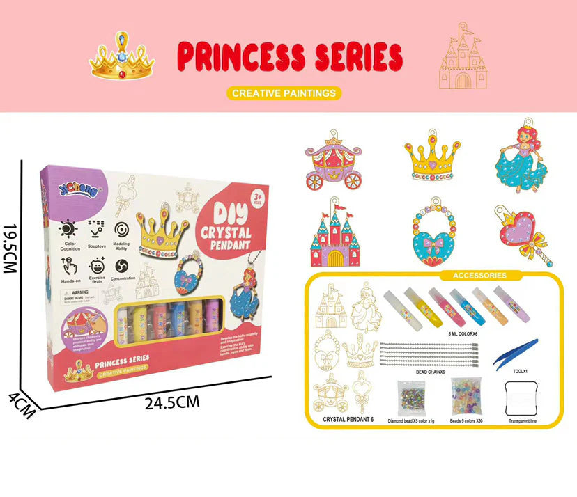 Komplet za umetnost in obrt DIY s kristalnimi barvami