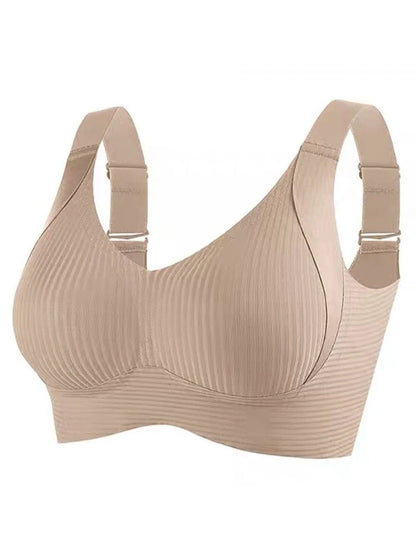 🎁Kúpte 1 a získajte 2 balenia🎁Dámska podprsenka Push Up s rebrovaním a nastaviteľnou bezdrôtovou technológiou