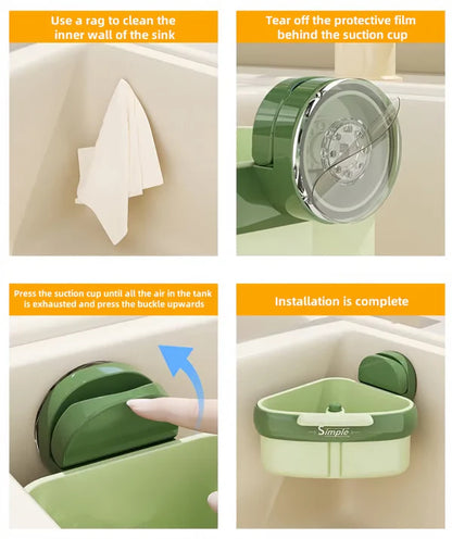 【🔥Kúp 1 získaj 1 zadarmo🔥】Wysięgnik narożny z przyssawką do zlewu