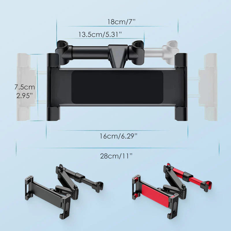 Výsuvný držiak do opierky hlavy do auta