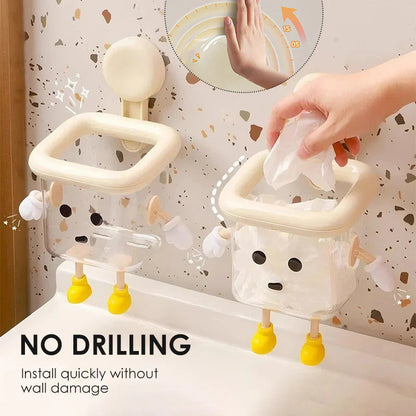 Úložný box s prísavkou do kúpeľne