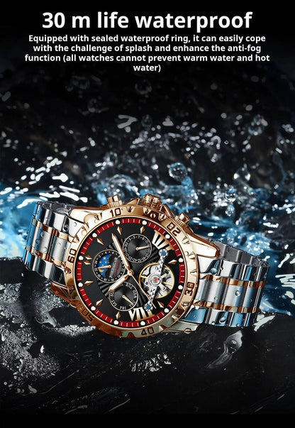 【⏰50% zľava po obmedzenú dobu】⌚Úplne nové švajčiarske vodotesné automatické mechanické hodinky