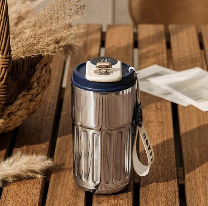 【🌡️ ☕ Vychutnajte si kávu s ľahkosťou pri ideálnej teplote!】Hrnček na kávu s ukazovateľom teploty