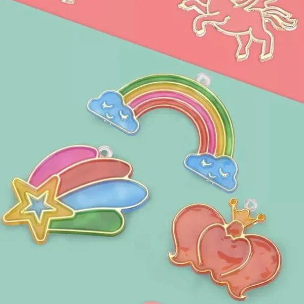 Komplet za umetnost in obrt DIY s kristalnimi barvami