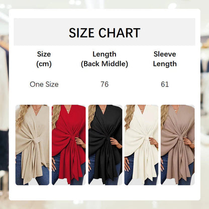 【👗 ❄️ Teplá a všestranná, je to perfektná voľba na chladné zimné dni!】Dámsky šál s krížovým vzorom vpredu